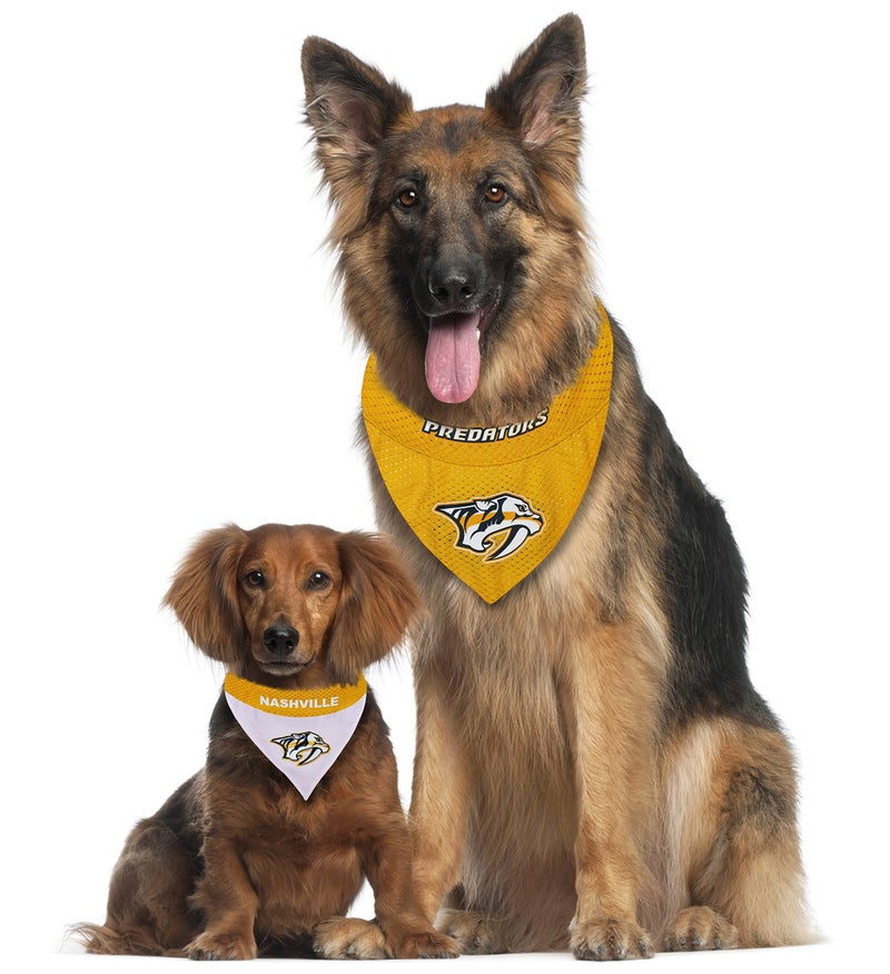 Pets First NHL Nashville Predators Bandana for Dogs & Cats, Small/Medium. - Cute & Stylish Bandana! The Perfect Hockey Fan Scarf Bandana, Great for Birthdays Or Any Party! - Image 4